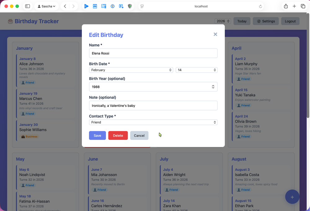 Building an AI-Powered Birthday Calendar with FastAPI and Vanilla ...
