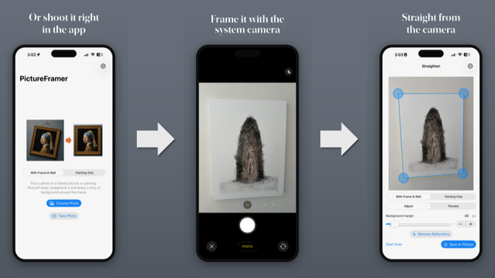 Shoot, Frame, Done: In-App Camera Capture in PictureFramer 1.4