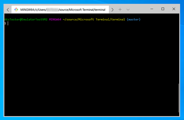 Using Git Bash with the Microsoft Terminal