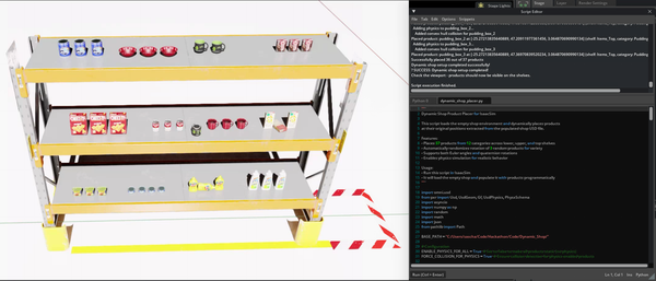 Isaac Sim Dynamic Store: A Technical Framework for Robotic Training in Retail Environments