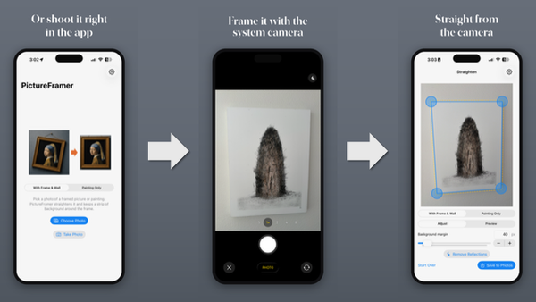 Shoot, Frame, Done: In-App Camera Capture in PictureFramer 1.4